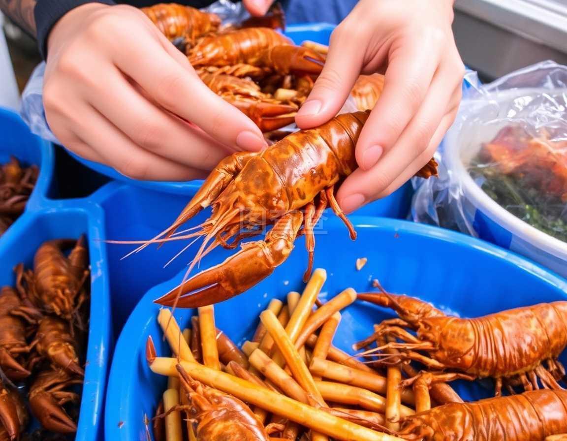 新鲜小龙虾