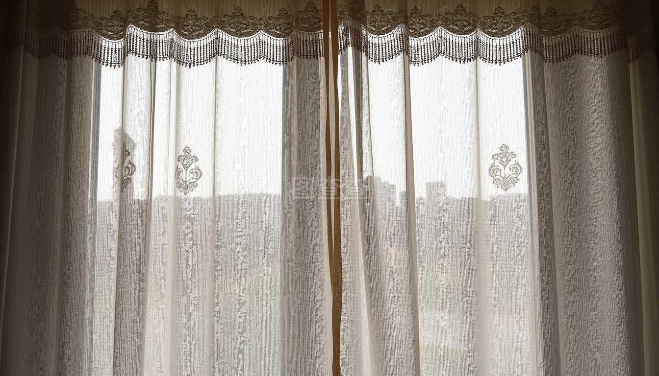 绣花窗帘