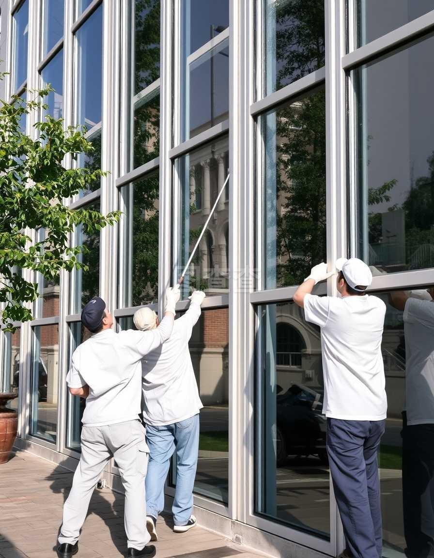 靖江玻璃清洗：细节成就美丽城市景观